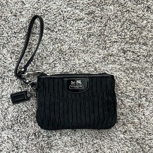 Coach Wristlet Black Wallet